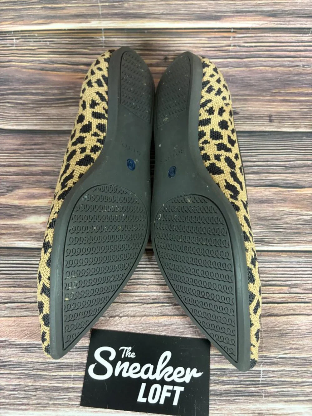 Rothy's The‎ Point Ballet Flats Leopard Print Women's Slip On Shoes Size 8
